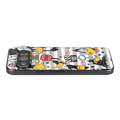 Looney Tunes Daffy Duck Striped Patches Pixel 9 Pro XL Skin